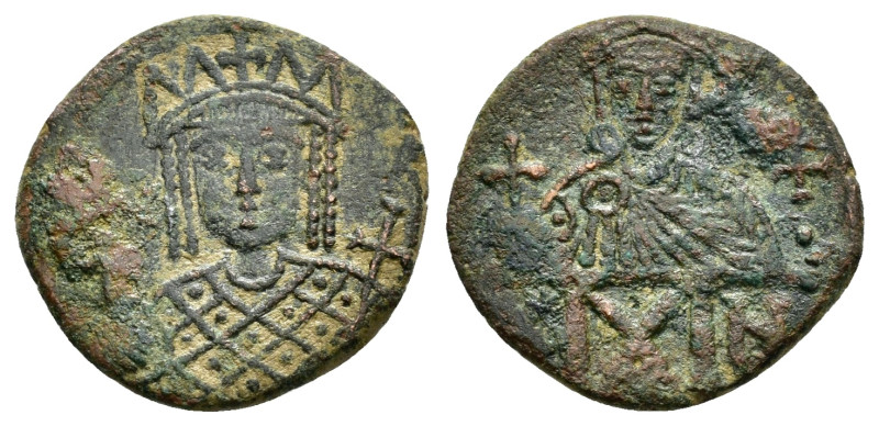 CONSTANTINE VI and IRENE (780-797).Constantinople.Follis.

Condition : Good ve...