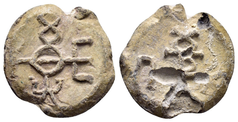 BYZANTINE LEAD SEAL.(Circa 7th-11th Century).Pb.

Condition : Good very fine.

W...