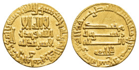 ABBASID.al-Rashid.(786 - 809).AH 159.AV Dinar.

Condition : Good very fine.

Weight :4.26 gr
Diameter : 17 mm
