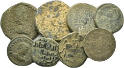 ANCIENT BRONZE COINS.SOLD AS SEEN.NO RETURN.