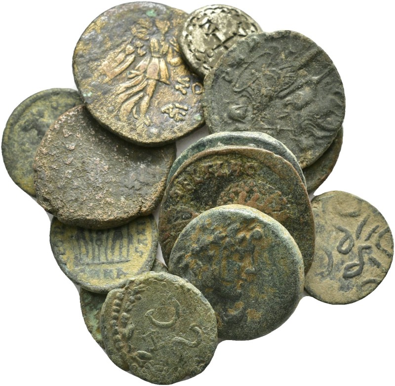 ANCIENT BRONZE COINS.SOLD AS SEEN.NO RETURN.