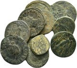 ANCIENT BRONZE COINS.SOLD AS SEEN.NO RETURN.