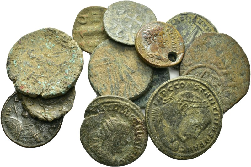 ANCIENT BRONZE COINS.SOLD AS SEEN.NO RETURN.