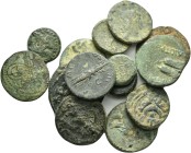 ANCIENT BRONZE COINS.SOLD AS SEEN.NO RETURN.
