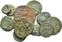 ANCIENT BRONZE COINS.SOLD AS SEEN.NO RETURN.