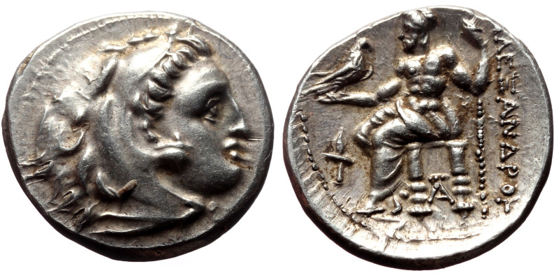 Kings of Macedon, Alexander III the Great (336-323 BC) AR drachm (Silver, 4.34g,...