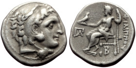 Kings of Macedon, Antigonos I Monophthalmos (320-301 BC) AR Drachm (Silver 4.16g, 18 mm)
Kolophon, In the name and types of Alexander III, 310-301 BC
...