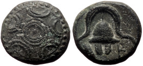 Kings of Macedon, Philip III Arrhidaios (323-317 BC) AE (Bronze, 3.66g, 14mm) Miletos(?), Struck under Asandros, ca 323-319 BC. 
Obv: Macedonian shiel...