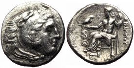 Kings of Macedon, Philip III Arrhidaeus (323-317 BC). AR drachm (Silver, 3.92g, 19mm) Lampsacus, ca. 323-317 BC. 
Obv: Head of Heracles right, wearing...