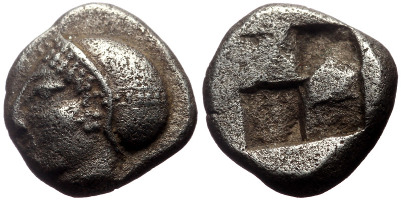 Ionia, Phokaia AR Diobol (Silver, 1.26g, 9mm) ca 521-478 BC. 
Obv: Head of a nym...