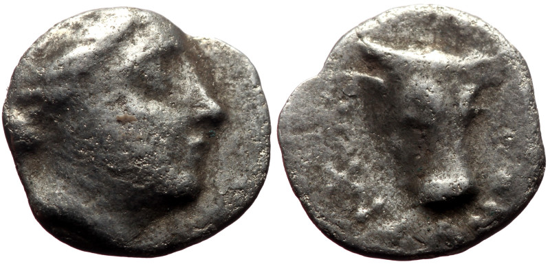 Caria, Knidos AR Diobol (Silver, 0.95g, 11mm) ca 300-225 BC, Unidentified magist...