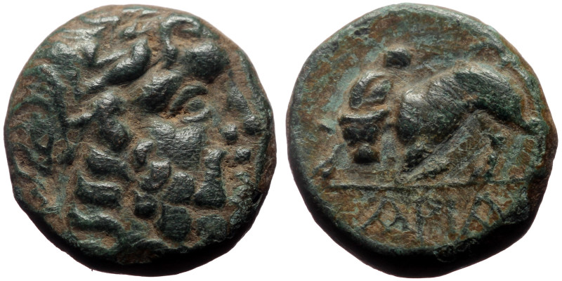 Pisidia, Ariassos AE (Bronze, 3.95g, 15mm) ca 1st century BC
Obv: Laureate head ...