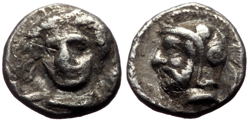 Cilicia, Tarsos AR Obol (Silver, 0.72g, 9mm) Pharnabazos, Persian military comma...