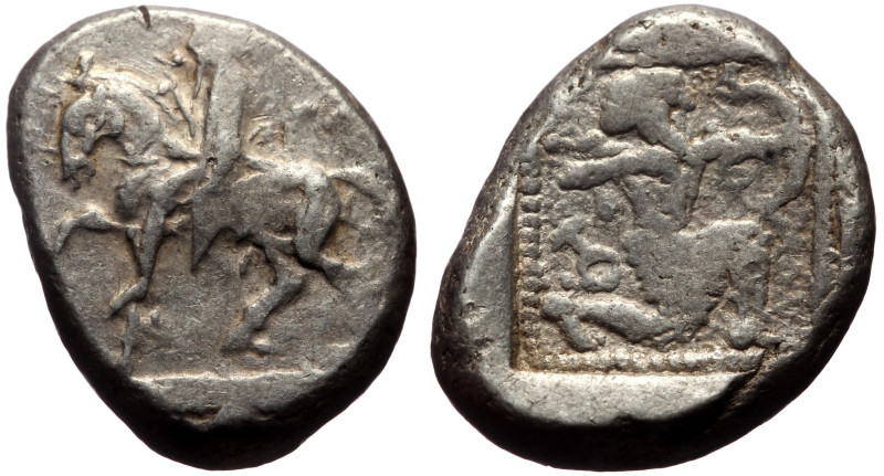 Cilicia, Tarsos AR Stater (Silver, 10.53g, 21mm) ca 440-400 BC. 
Obv: Horseman (...