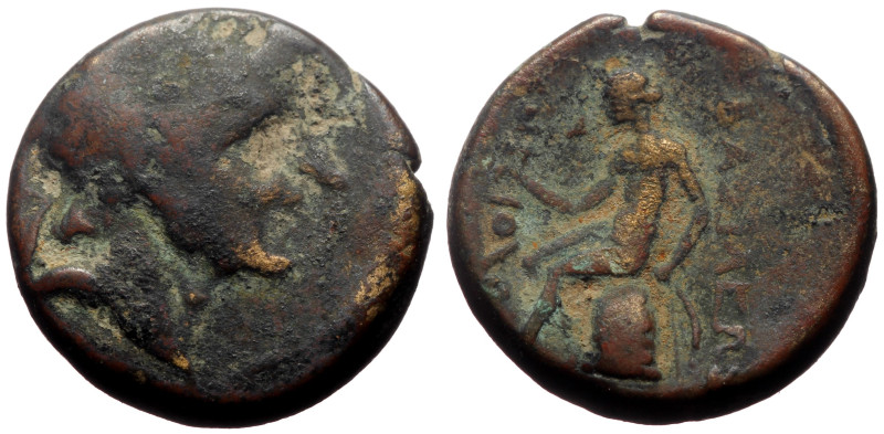 Seleukid Kings of Syria, Antiochos I Soter (281-261 BC) AE (Bronze, 4.21g, 17mm)...