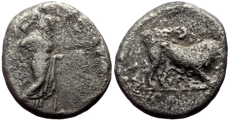 Unidentified Greek AR Tetradrachm (Silver, 13.29g, 24mm)