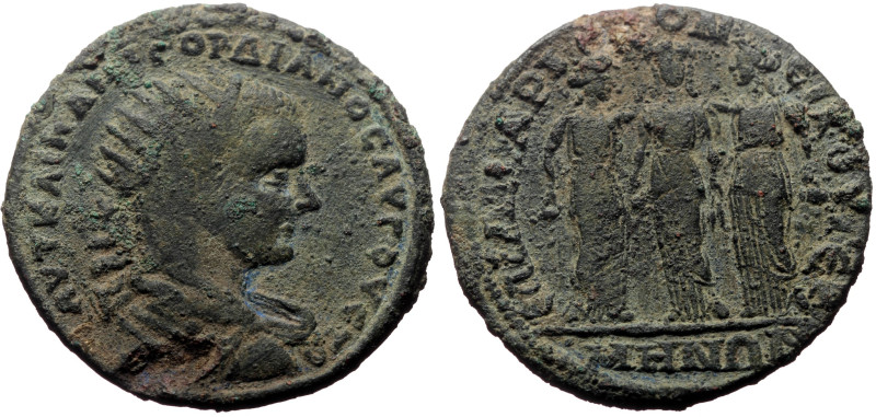 Mysia, Germe AE (Bronze, 17.35g, 35mm) Gordian III (238-244) Magistrate: Aureliu...