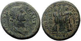 Phrygia, Tiberiopolis AE (Bronze, 5.65g, 23mm) Uncertain reign, Issue: No magistrate name (First half of the second century)
Obv: ΙΕΡΑ ϹΥΝΚΛ(ΗΤΟϹ); dr...