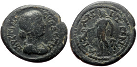 Phrygia, Aezani AE (Bronze, 5.04g, 22mm) Marcus Aurelius (161-180) for Faustina II (Augusta) Issue: Faustina II with hairstyle Fittschen 7: Reign of M...