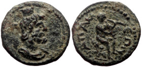 *Just 2 specimens recorded by RPC*
Phrygia, Apamea AE (Bronze, 2.97g, 18mm) Commodus (178-192) 
Obv: draped bust of Sarapis wearing kalathos, right
Re...