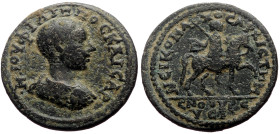 *Just 12 specimens recorded by RPC*
Phrygia, Temenothyrae AE (Bronze, 8.72g, 25mm) Philip I (244-249) for Philip II (Caesar) Magistrate: Gaius Arrunt...