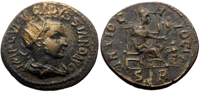 Pisidia, Antioch AE (Bronze, 6.54g, 24mm) Volusian (Augustus) 
Obv: IMP C V(I)MP...