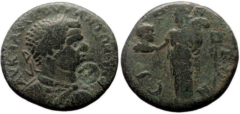 Pamphylia, Side AE (Bronze, 15.89g, 31mm) Caracalla (198-217)
