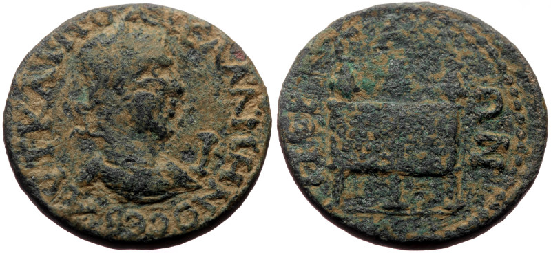 Pamphylia, Perge AE (Bronze, 18.39g, 30mm) Gallienus (253-268)
Obv: ΑVΤ ΚΑΙ ΠΟ Λ...