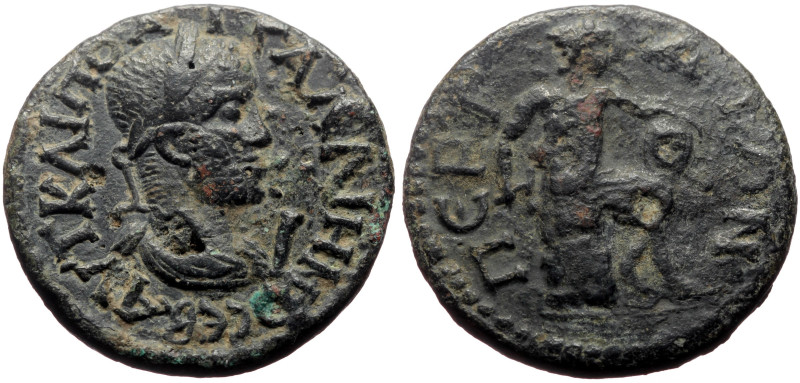Pamphylia, Perge AE (Bronze, 14.55g, 28mm) Gallienus Issue: Phase 3: coins marke...