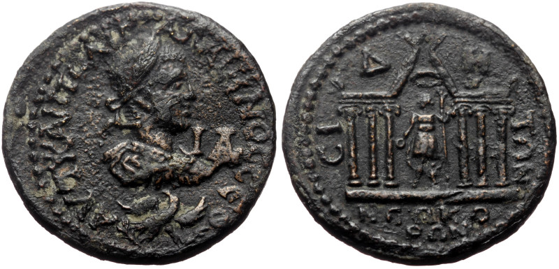 Pamphylia, Side AE (Bronze, 12.40g, 29mm) Gallienus (253-268) Issue: Phase 4: co...