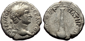Cappadocia, Caesarea AR Didrachm (Silver, 6.12g, 20mm) Hadrian (117-138) Issue: Hadrian Pater Patriae
Obv: ΑΔΡΙΑΝΟϹ ϹΕΒΑϹΤΟϹ; laureate head of Hadrian...