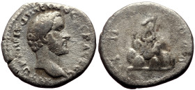 Cappadocia, Caesarea AR Drachm (Silver, 3.15g, 18mm) Antoninus Pius (138-161)
Obv: ΑΥΤΟΚΡ ΑΝΤωΝΕΙΝΟϹ ϹΕΒΑϹΤΟϹ; bare head of Antoninus Pius, right
Rev:...