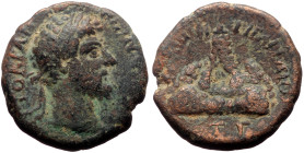 Cappadocia Caesarea AE (Bronze, 7.28g, 22mm) Marcus Aurelius (161-180) 
Obv: ΑΥΤΟΚ(Ρ) ΑΝΤωΝΕΙΝΟϹ (ϹΕΒΑϹΤοc); laureate head of Marcus Aurelius, right
R...