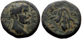 Cappadocia, Tyana AE (Bronze, 5.78g, 17mm) Septimius Severus (193-211) Dated RY 4 (195/6).
Obv: AV K Λ CЄΠ CЄOVHΡOC (?), Laureate head of Septimius Se...