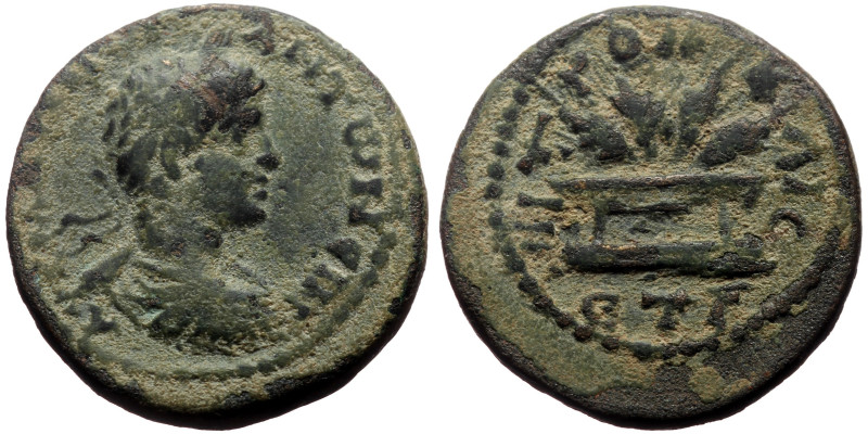 Cappadocia, Caesarea AE (Bronze, 8.67g, 23mm) Caracalla (211-217) 205/6. 
Obv: A...