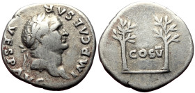 *Only two specimens in Reka Devnia hoard and dozen specimens recorded by acsearch*
Vespasian (69-79) AR Denarius (Silver, 3.33g, 19mm) Rome, 74
Obv:...