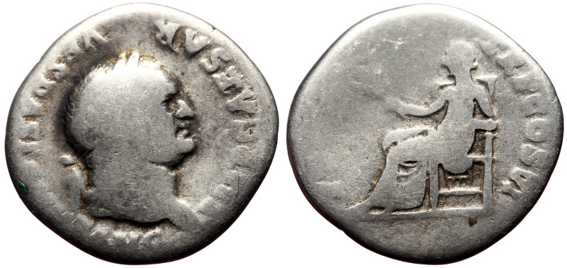 Vespasian (69-79) AR Denarius (Silver, 2.92g, 19mm) Rome, 75 
Obv: IMP CAESAR - ...