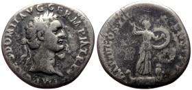 Domitian (81-96) AR Denarius (Silver, 2.96g, 20mm) Rome, 86. 
Obv: IMP CAES DOMIT AVG GERM P M TR P V, laureate head right 
Rev: IMP XI COS XII CENS P...
