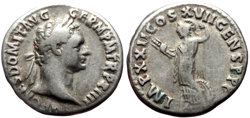 Domitian (81-96) AR Denarius (Silver, 3.38g, 19mm) Rome, 96 
Obv: IMP CAES DOMIT...