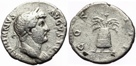 Hadrian (117-138) AR Denarius (Silver, 3.02g, 18mm) Rome, 125-128 
Obv: HADRIANVS AVGVSTVS, laureate bust right, slight drapery on far shoulder 
Rev: ...