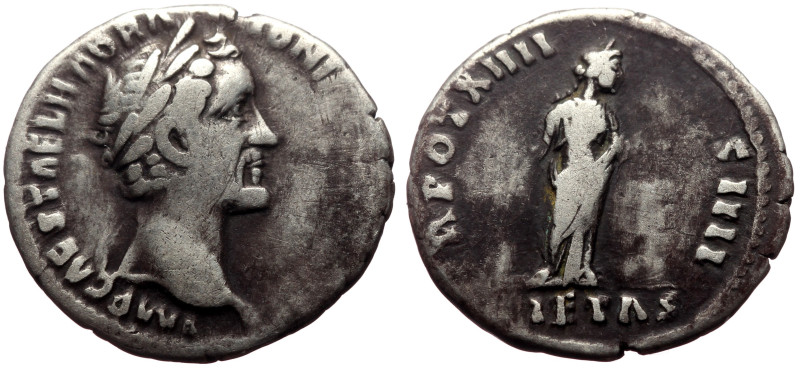 Antoninus Pius (138-161) AR Denarius (Silver, 3.33g, 19mm) Rome
Obv: IMP CAES T ...