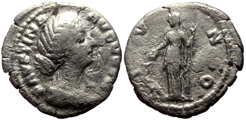 Faustina II (wife of M. Aurelius) AR Denarius (Silver, 2.51g, 20mm) Rome, 161-17...