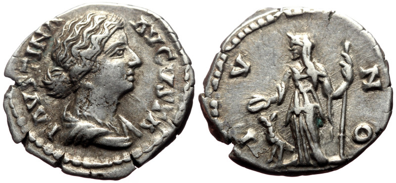 Faustina II, wife of Marcus Aurelius (161-175) AR Denarius (Silver, 3.16g, 18m) ...