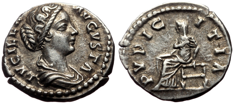 Lucilla, wife of Lucius Verus (164-169 or 183) AR Denarius (Silver, 3.11g, 18mm)...