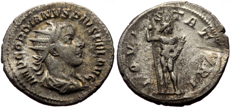 Gordian III (238-244) AR Antoninianus (Silver, 4.38g, 23mm) Rome, 241-243. 
Obv:...