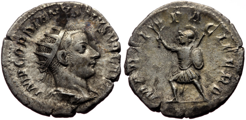 *Just 7 specimens recorded by OCRE*
Gordian III (238-244) AR Antoninianus (Silve...