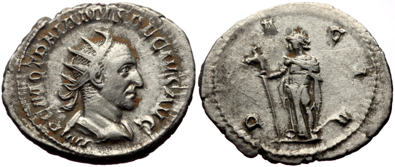 Trajan Decius (249-251) AR Antoninianus (Silver, 4.09g, 24mm) Rome.
Obv: IMP C M...