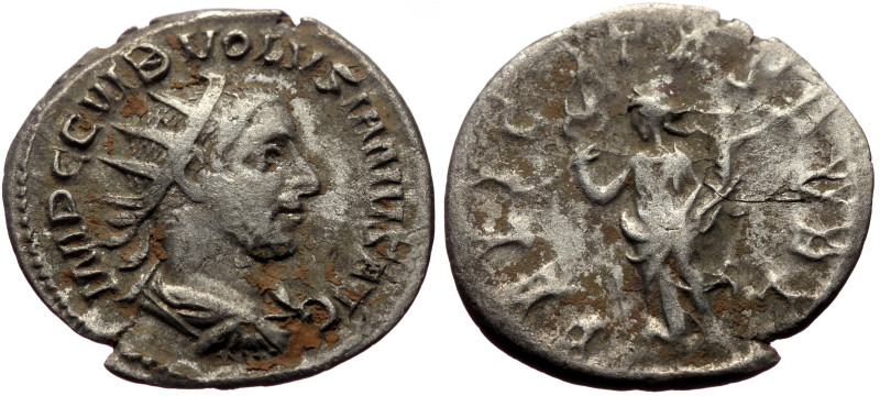 Volusian (251-253) AR Antoninianus (Silver, 3.74g, 22mm) Rome (?), 252. 
Obv: IM...