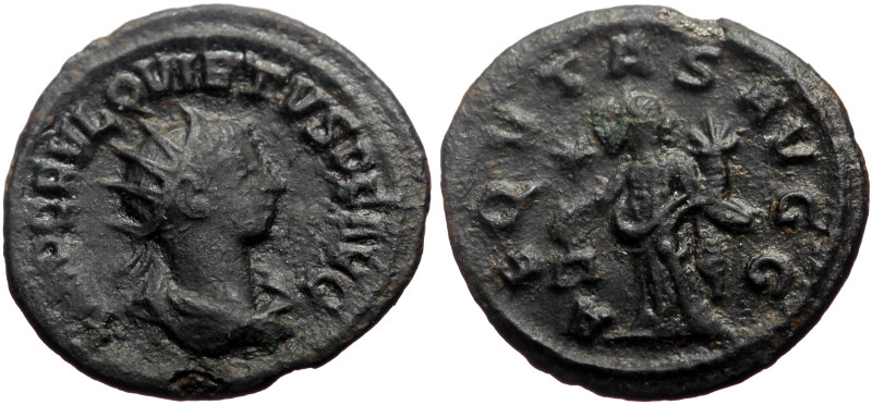 Quietus (260-261) AE / Bl Antoninianus (Bronze, 3.21g, 21mm) Antiochia (?) 260-2...