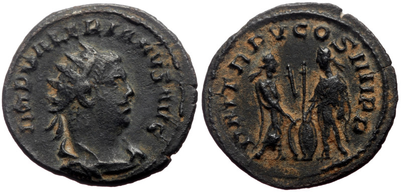 Valerian I (253-260) AE Antoninianus (Bronze, 3.71g, 22mm) Antioch, 257.
Obv: IM...